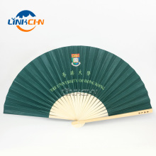 Custom logo promotional fabric hand folding fans